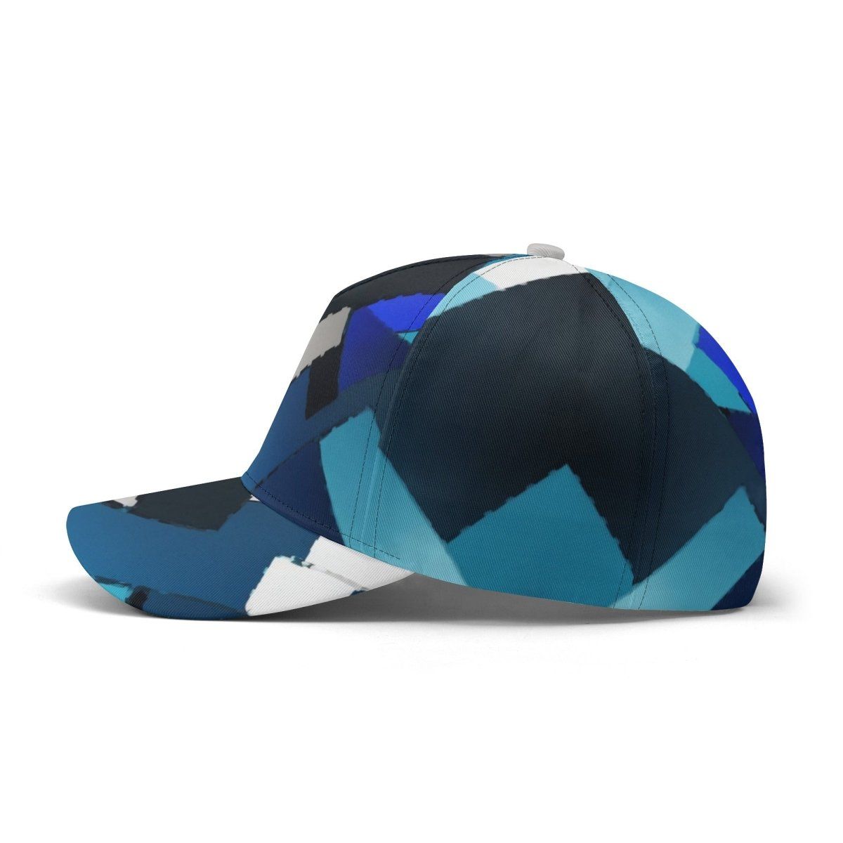 Blue Print Baseball Cap: Azure Mosaic Collection - Iron Phoenix GHG