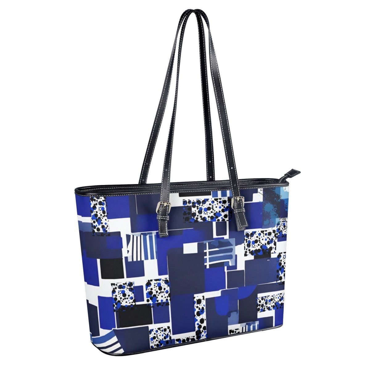 Blue White Black Fashion Tote - Iron Phoenix GHG