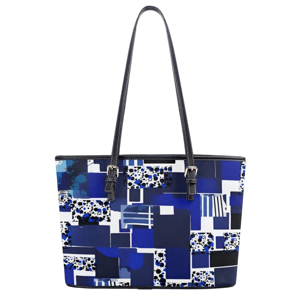 Blue White Black Fashion Tote - Iron Phoenix GHG