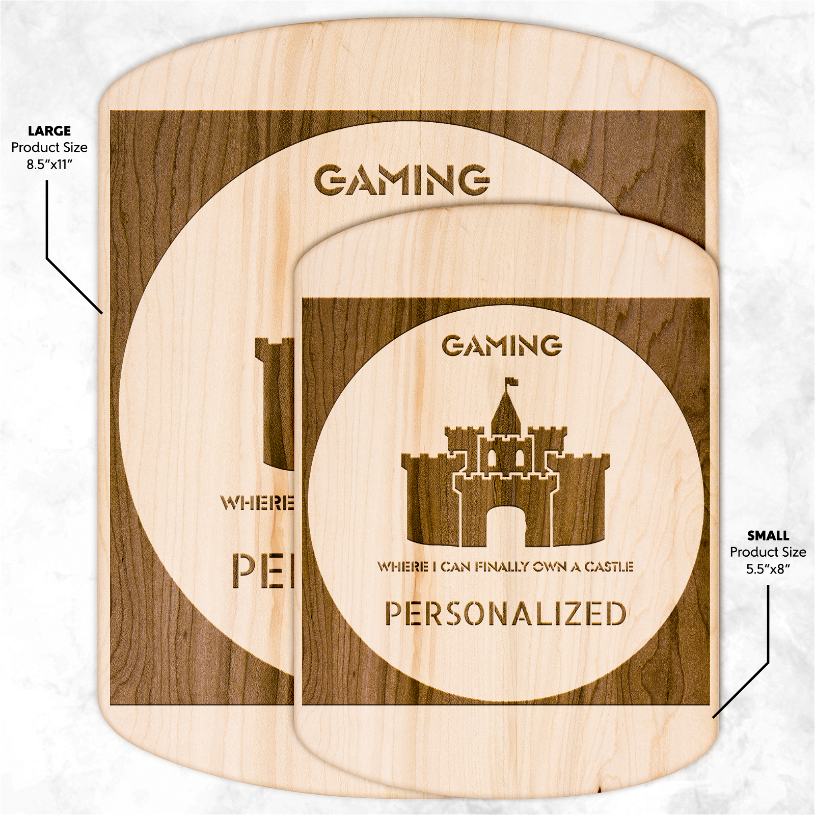 Castle Gaming Cutting Board - Iron Phoenix GHG