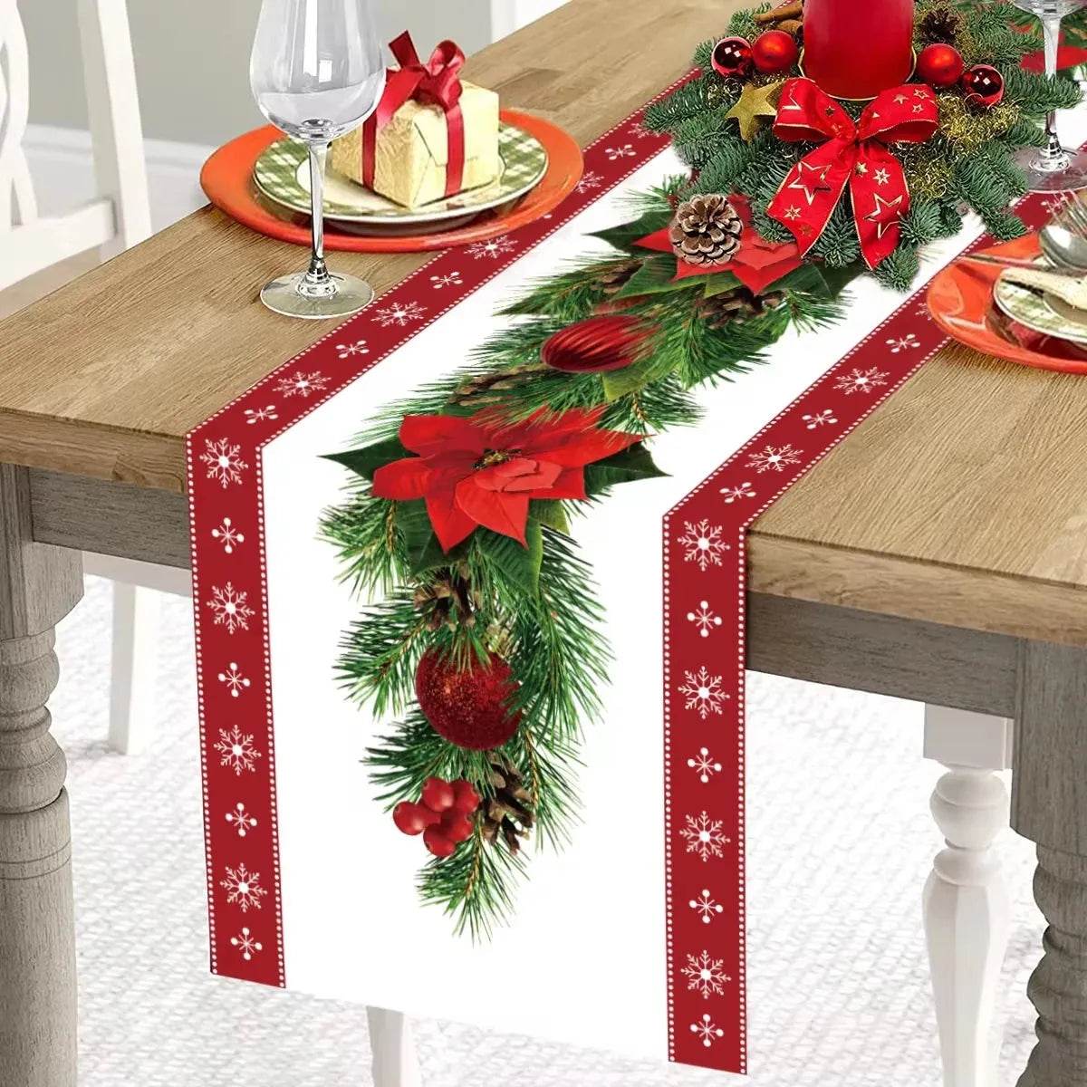 Table Runner - Eco Christmas 2025 Decor - Iron Phoenix GHG
