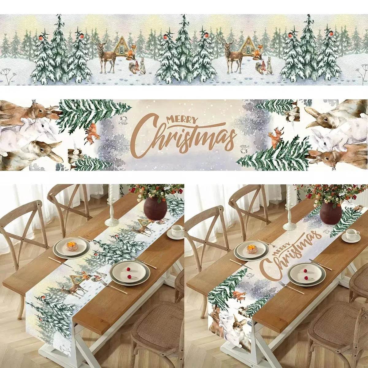 Table Runner - Eco Christmas 2025 Decor - Iron Phoenix GHG