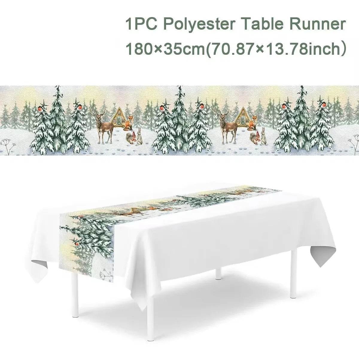 Table Runner - Eco Christmas 2025 Decor - Iron Phoenix GHG