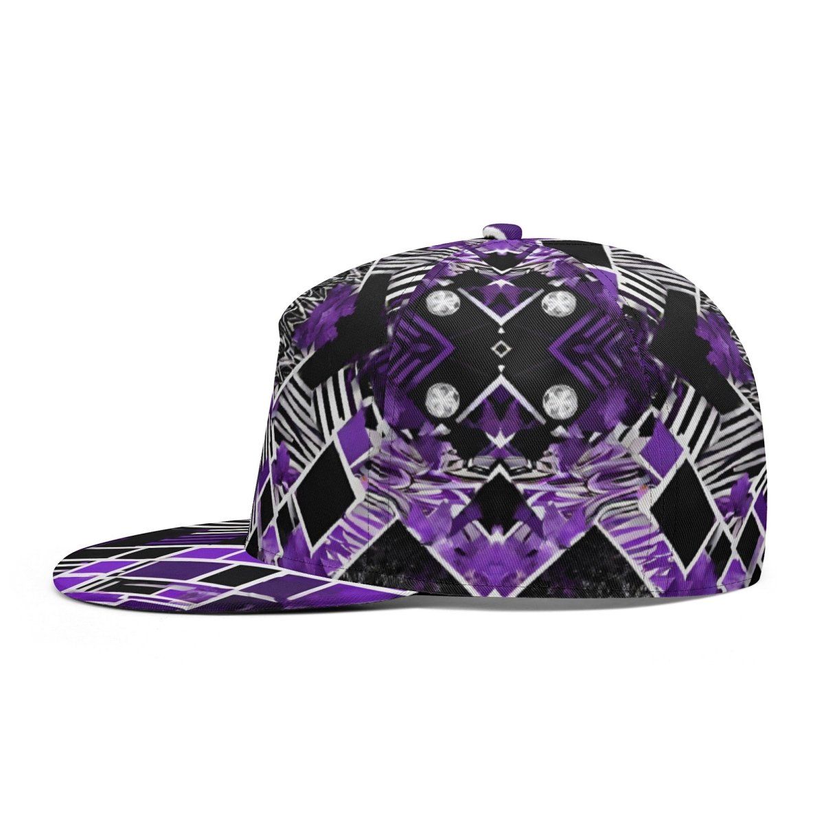 Classic Purple, Black, and White Snapbacks - Iron Phoenix GHG