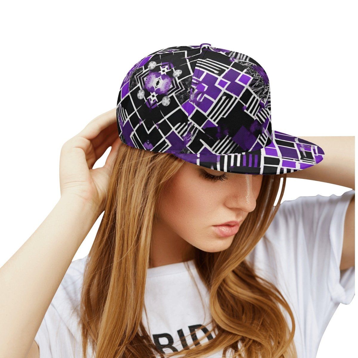 Classic Purple, Black, and White Snapbacks - Iron Phoenix GHG