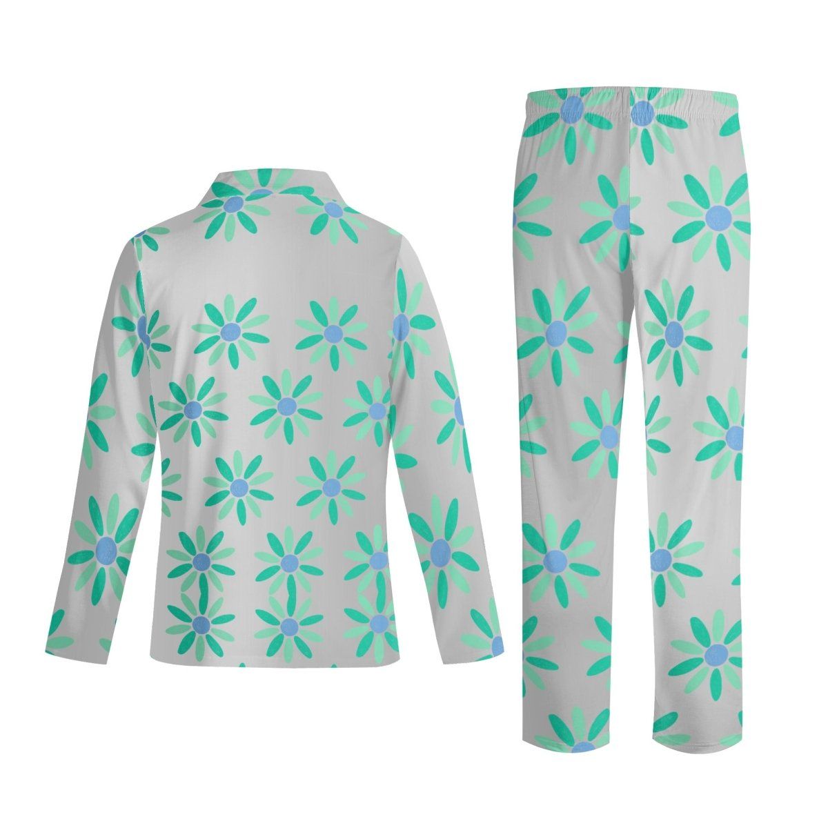 Comfy teal flowers PJ Set - Iron Phoenix GHG