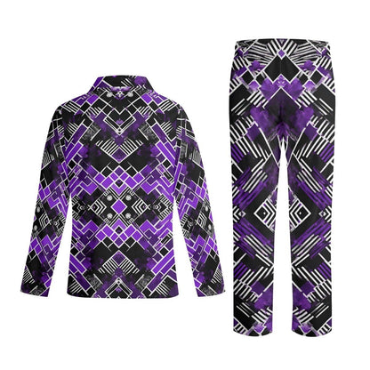 Comfy Purple block Pajama Set - Iron Phoenix GHG