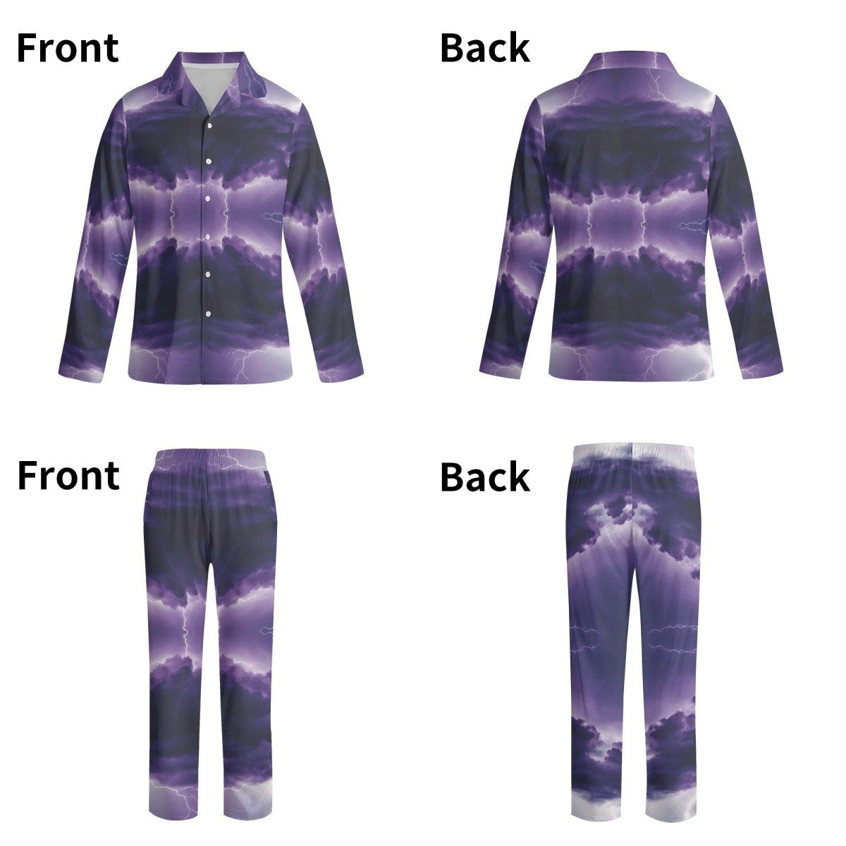 Comfy Purple block Pajama Set - Iron Phoenix GHG