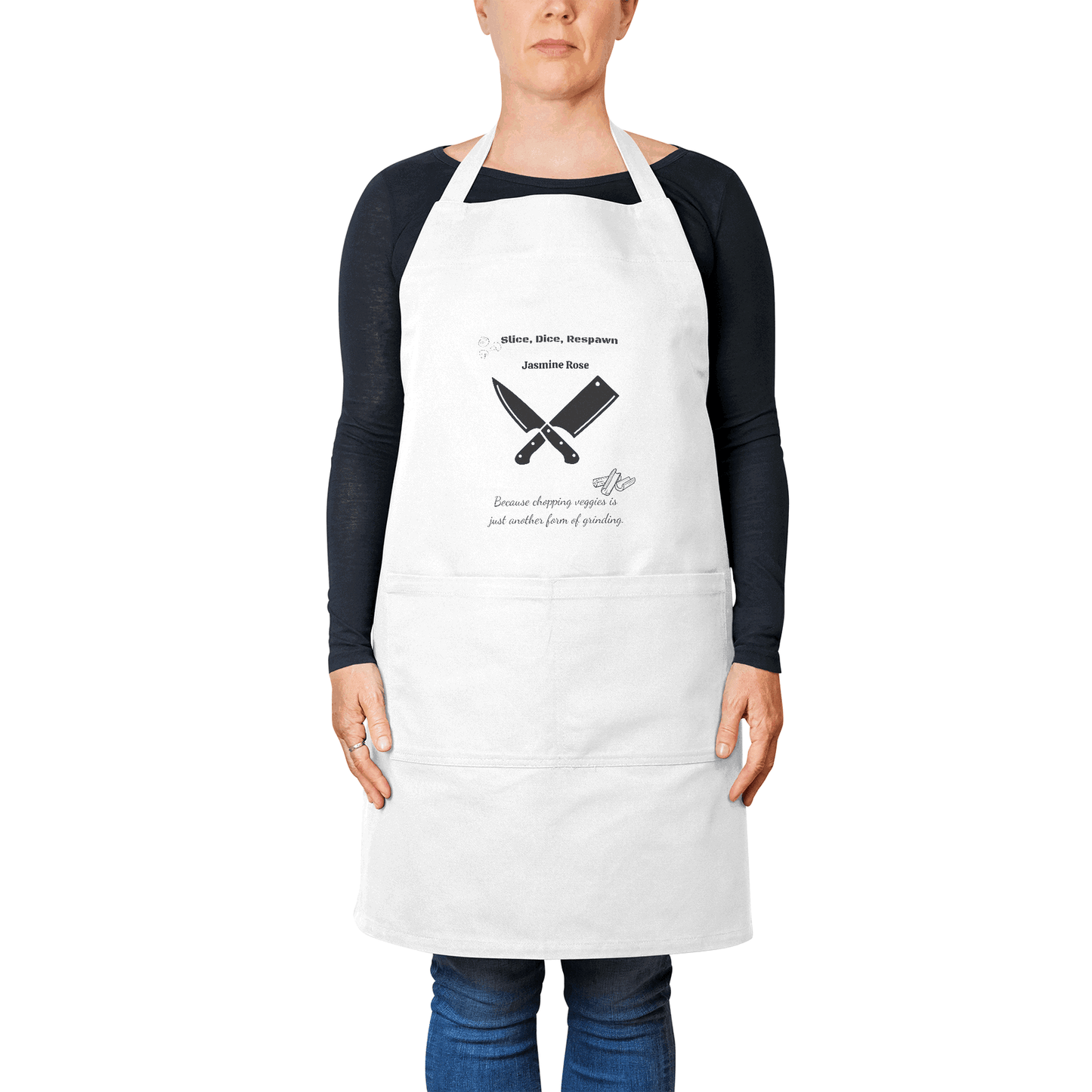 Personalized Gamer Chef Apron - Punny, Stylish, Durable Kitchen Essential - Iron Phoenix GHG