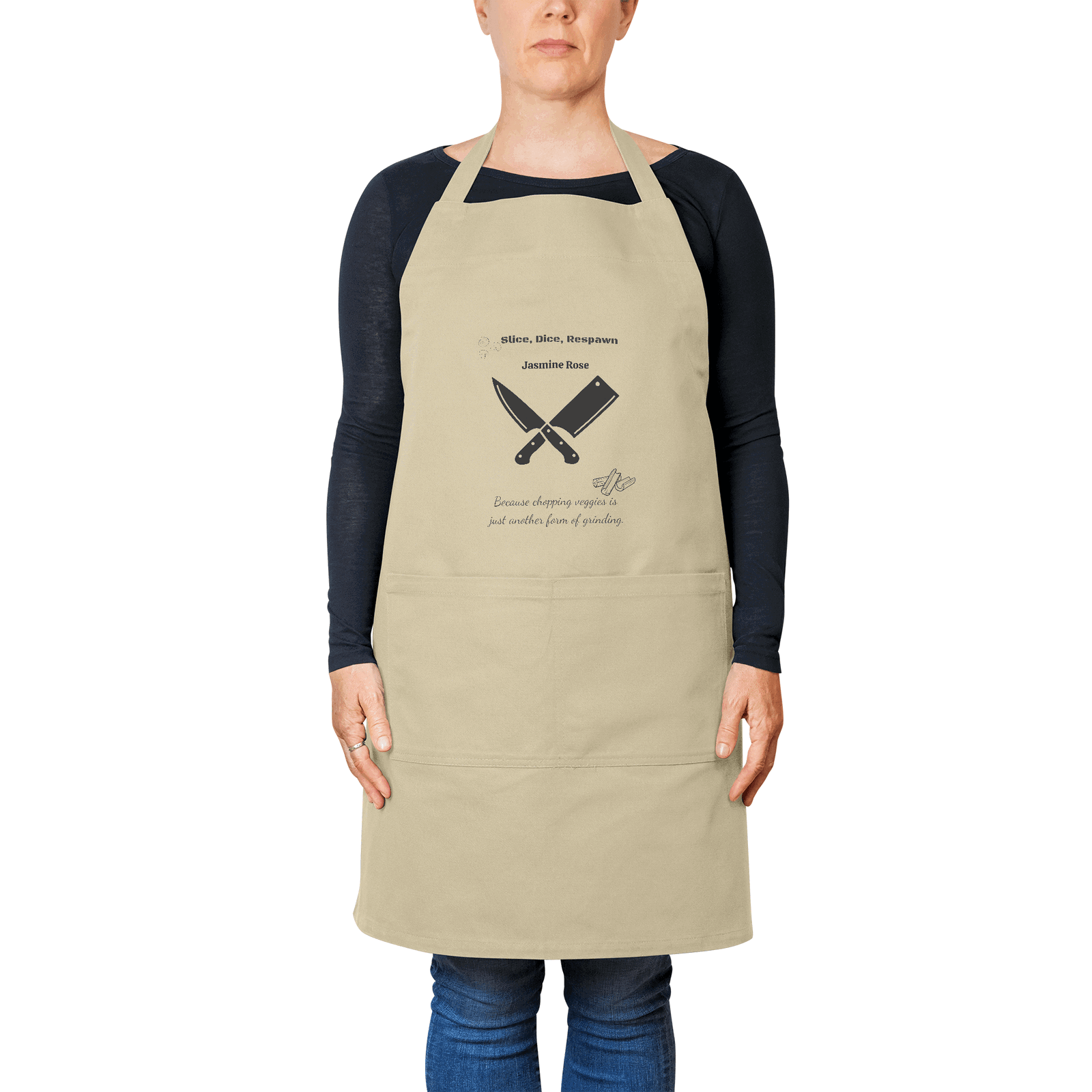 Personalized Gamer Chef Apron - Punny, Stylish, Durable Kitchen Essential - Iron Phoenix GHG