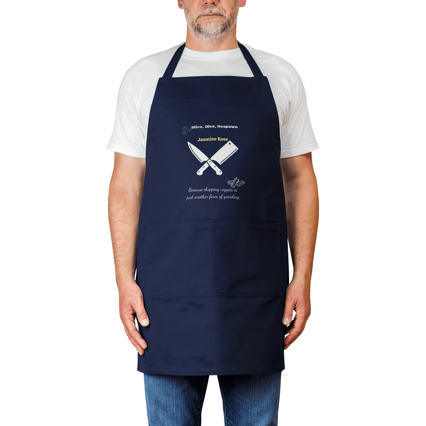 Personalized Gamer Chef Apron - Punny, Stylish, Durable Kitchen Essential - Iron Phoenix GHG