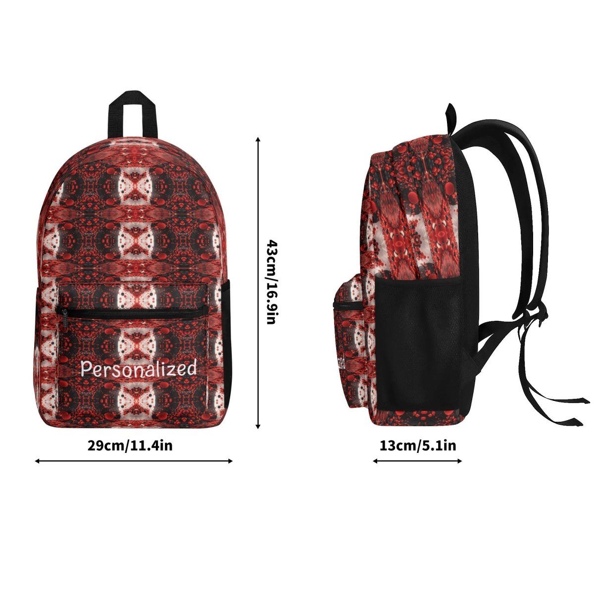 Customizable Red Back pack - Iron Phoenix GHG