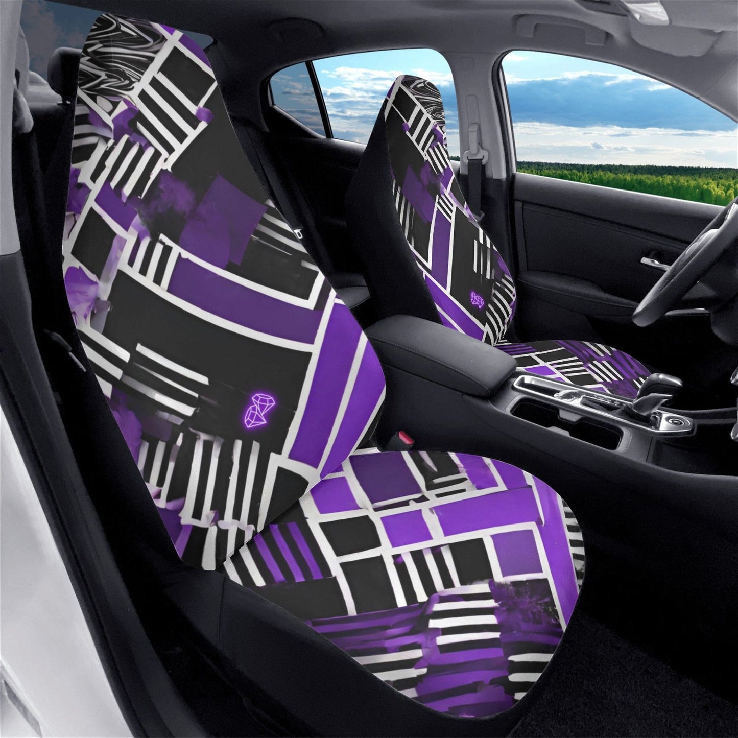 Embroidered Front Car Seat Covers - Iron Phoenix GHG