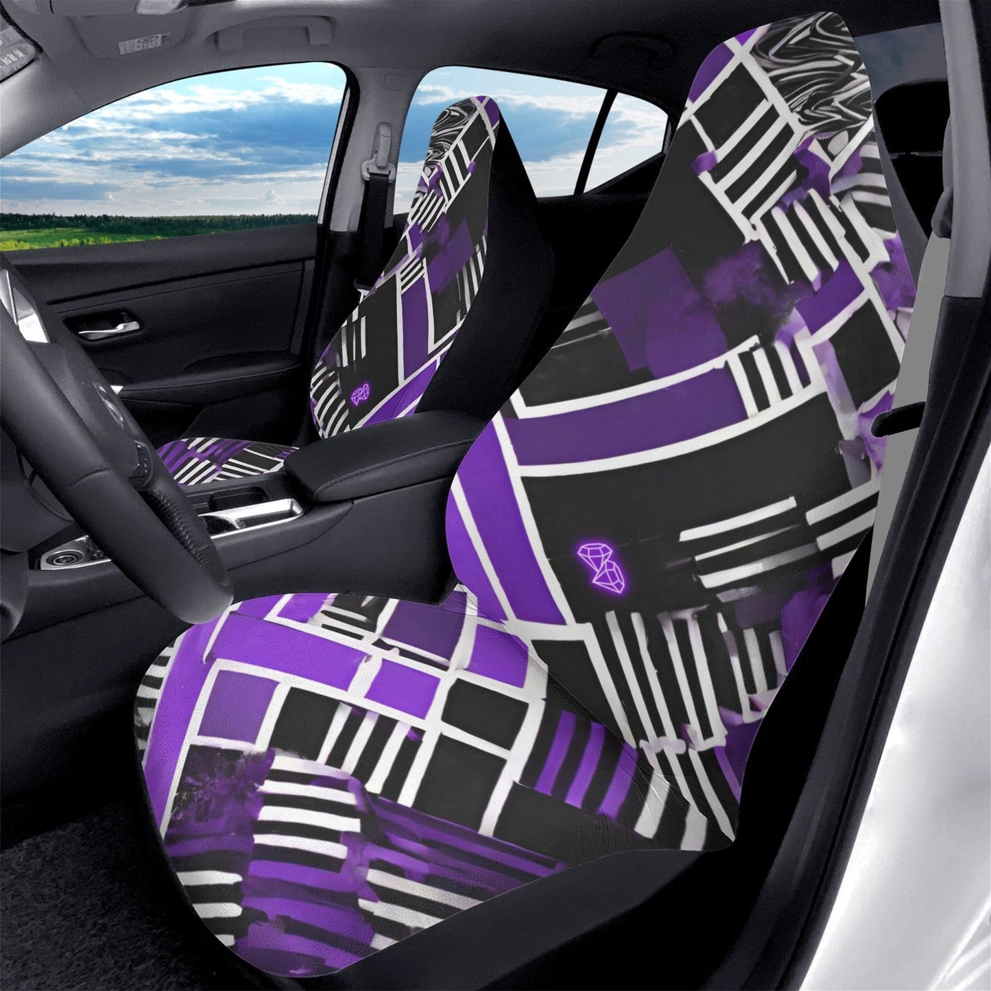 Embroidered Front Car Seat Covers - Iron Phoenix GHG