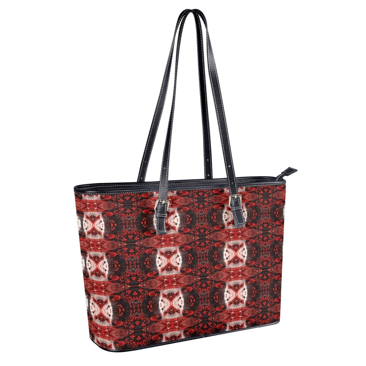Fashion Red, Black and White Tote Bag - Iron Phoenix GHG