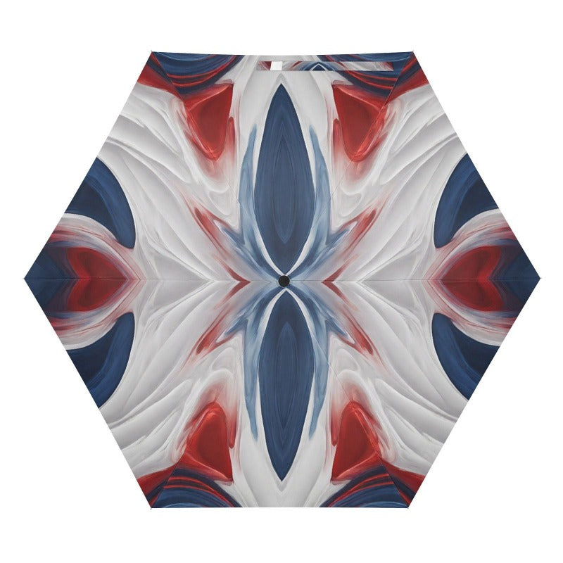 Automatic Red White Blue Umbrella - Iron Phoenix GHG