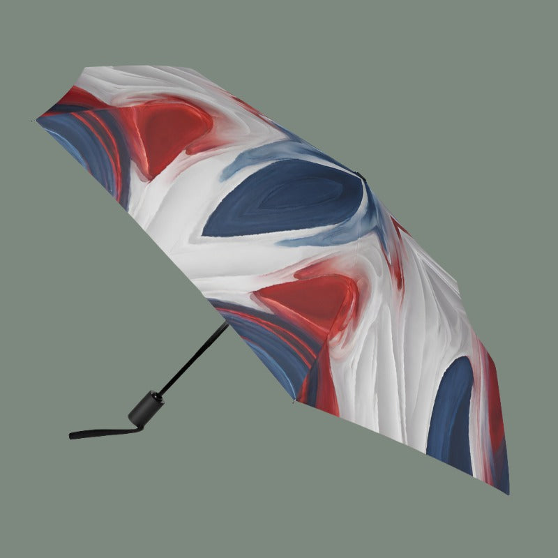 Automatic Red White Blue Umbrella - Iron Phoenix GHG