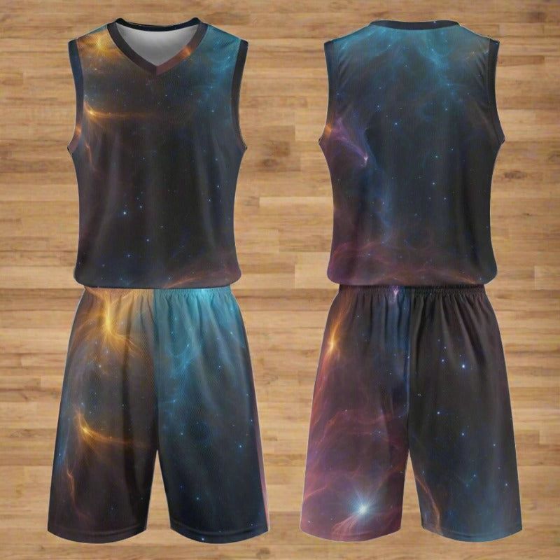 Celestial Basketball Jersey-shorts Set - Iron Phoenix GHG