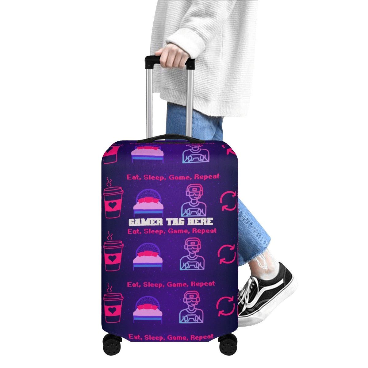 Game On Travel Personalized Luggage Cover - Iron Phoenix GHG