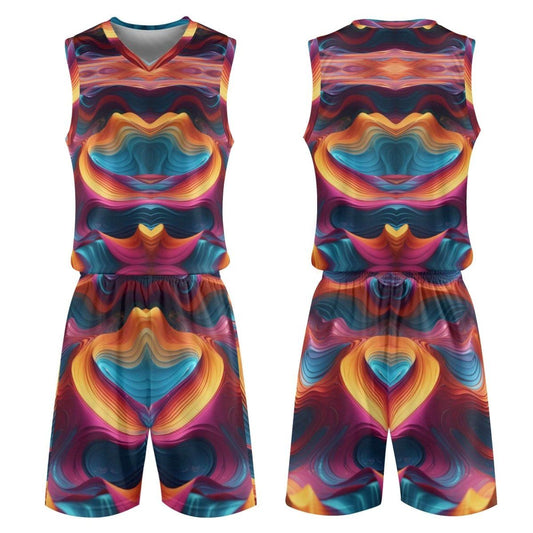 Game in Style with our Avatar Abstract Jersey  Shorts Set - Comfortable and Chic Gaming Attire - Iron Phoenix GHG