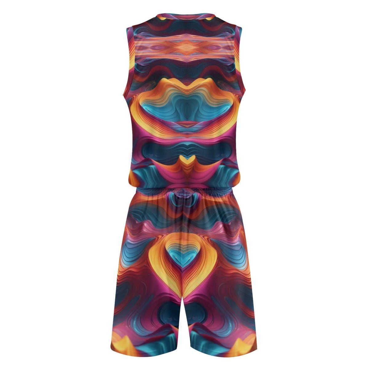 Artistic Abstract Basketball Jersey-Shorts Set - Iron Phoenix GHG