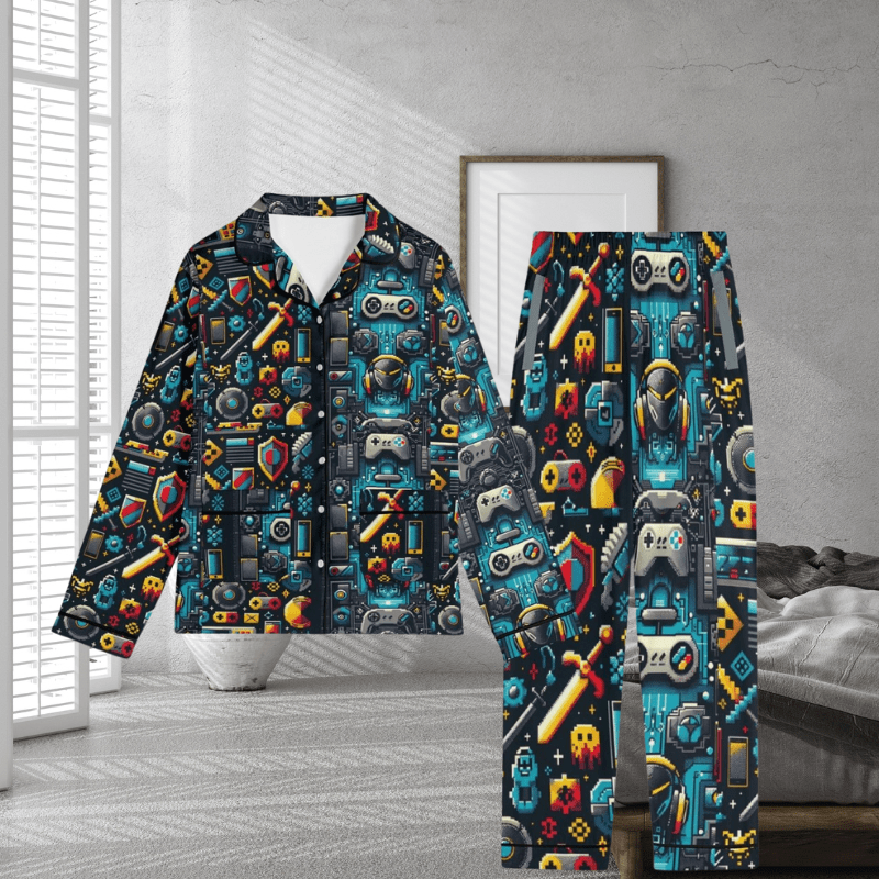 Unisex Long Sleeve Nightwear - Iron Phoenix GHG