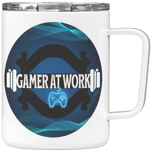 Gamer at Work Insulated Mug - Perfect for Keeping Your Drinks Hot While You Game - Iron Phoenix GHG