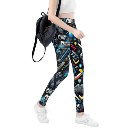 Gaming Pattern Women's Soft Leggings - Iron Phoenix GHG