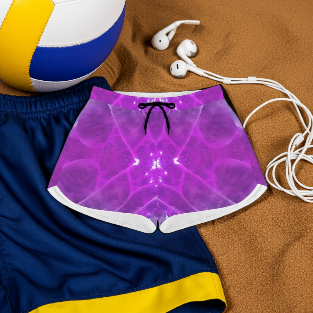 Casual Purple Beach Shorts - Women's Summer Style