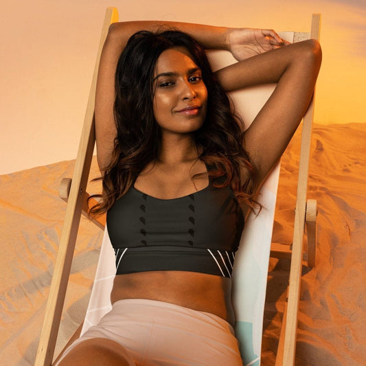 Longline sports bra - Iron Phoenix GHG