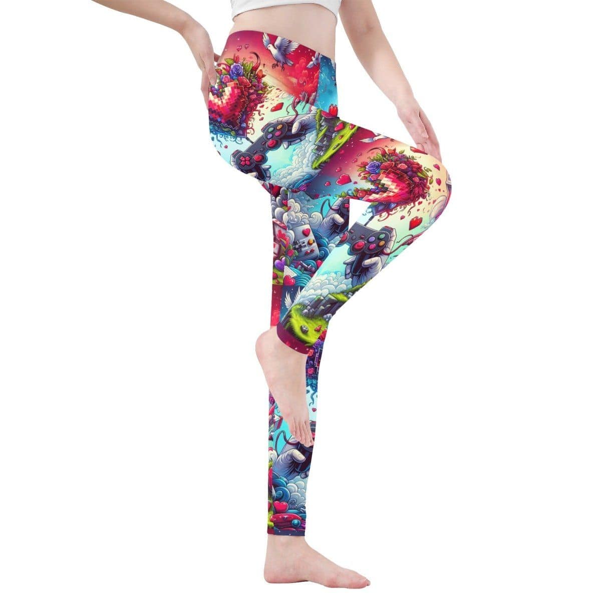 Women's Love of Gaming Soft Legging - Iron Phoenix GHG