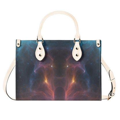 Celestial Print Leather Handbag - Iron Phoenix GHG