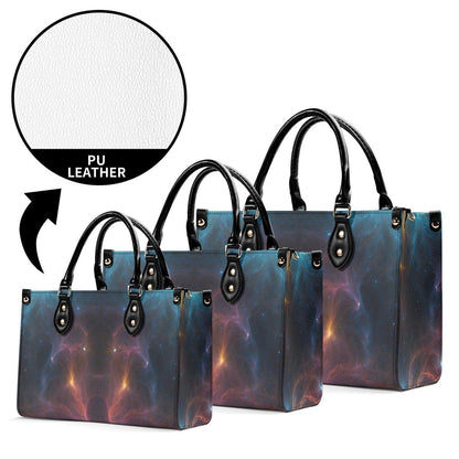 Celestial Print Leather Handbag - Iron Phoenix GHG