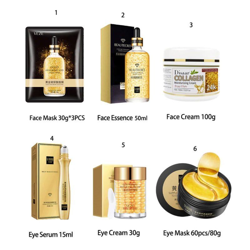 Luxury Gold Skincare Set - Skincare Products - Iron Phoenix GHG
