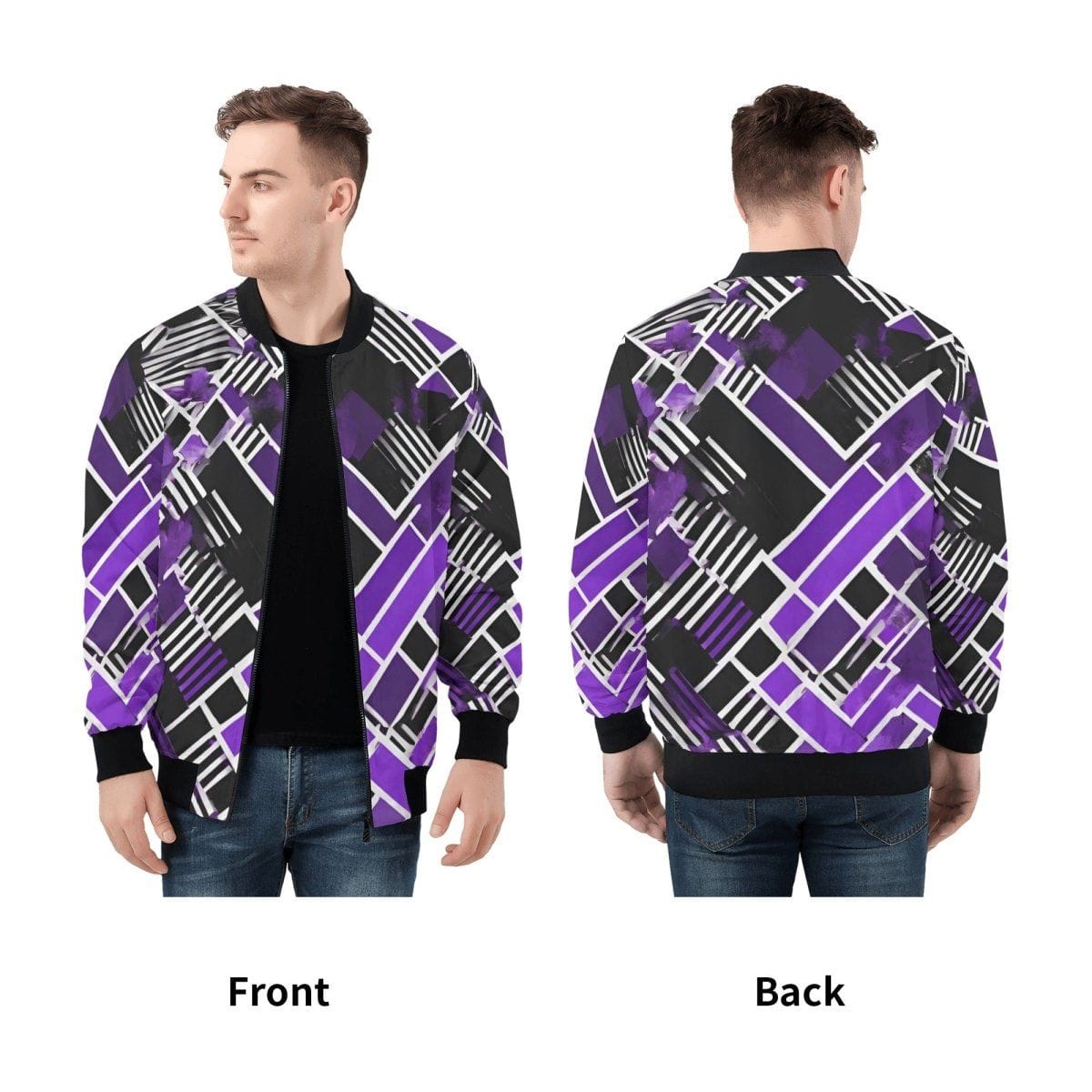 Pixelated Bomber Jacket for Gamers - Iron Phoenix GHG