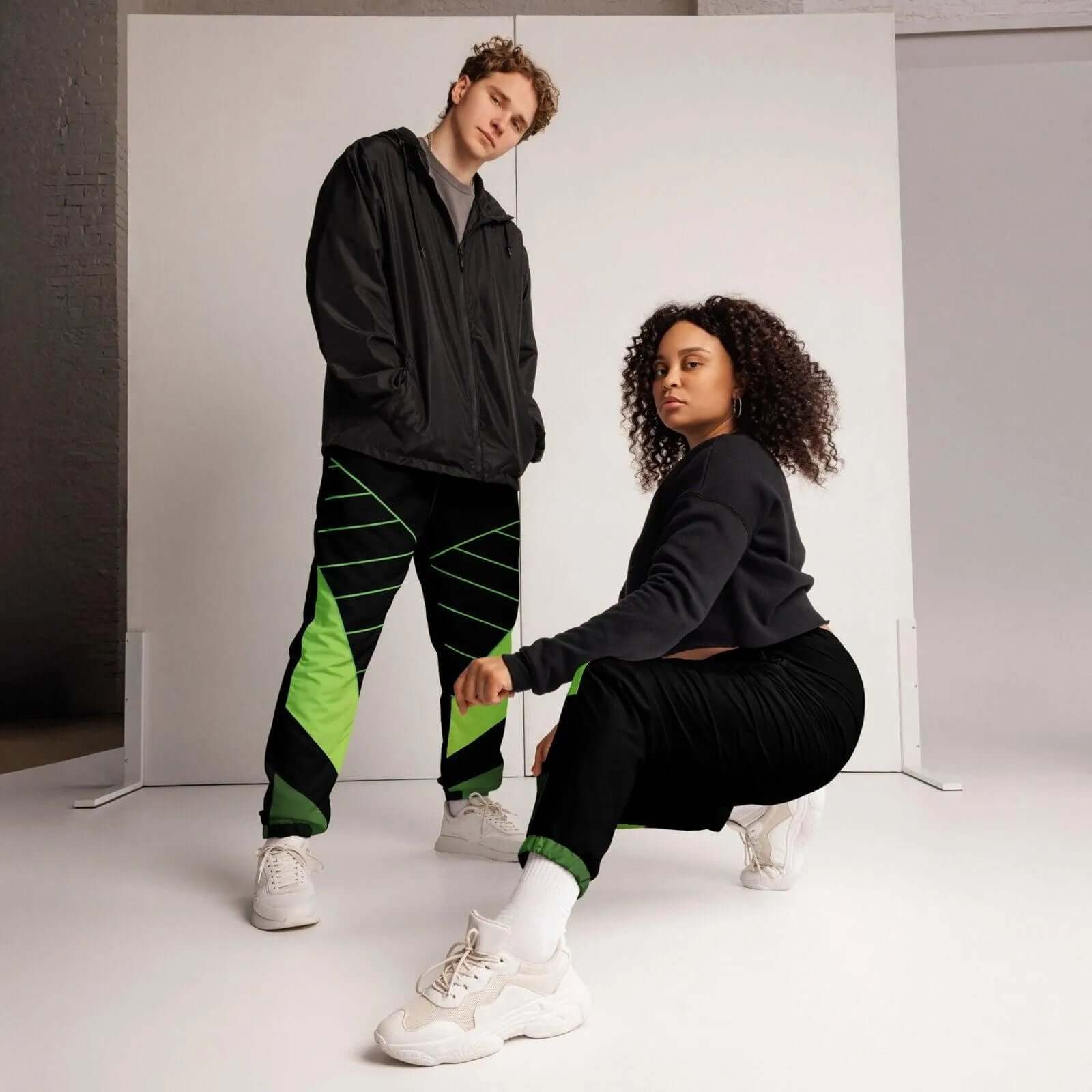 Neon Green Track Pants