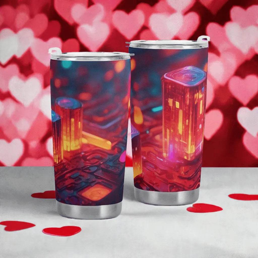 "Neon City" Gamer Tumbler (20oz) | Iron Phoenix GHG