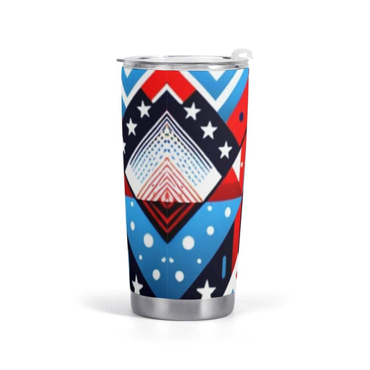 Patriotic All Over Print Car Cup - Perfect for Celebrating Independence Day - Iron Phoenix GHG