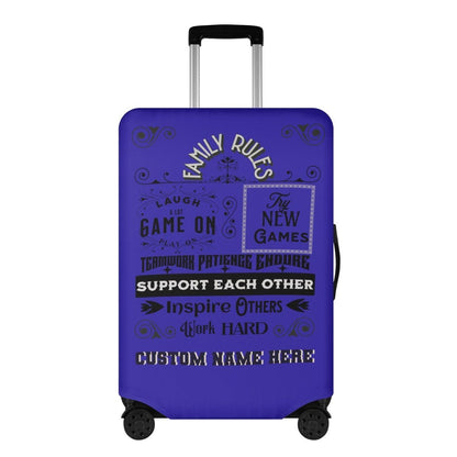 Family Gaming Rules Luggage Cover - Iron Phoenix GHG