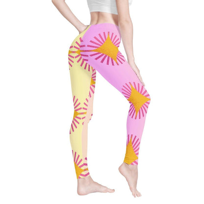 Pink Soft Legging Yoga Pants - Comfortable Workout Wear for Women - Iron Phoenix GHG