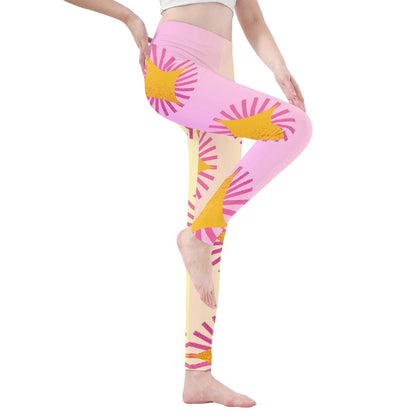 Pink Soft Legging Yoga Pants - Comfortable Workout Wear for Women - Iron Phoenix GHG