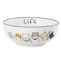 Nordic Cat Ramen Bowl – Cute Porcelain Noodle Soup Bowl for Cat Lovers - Image 1