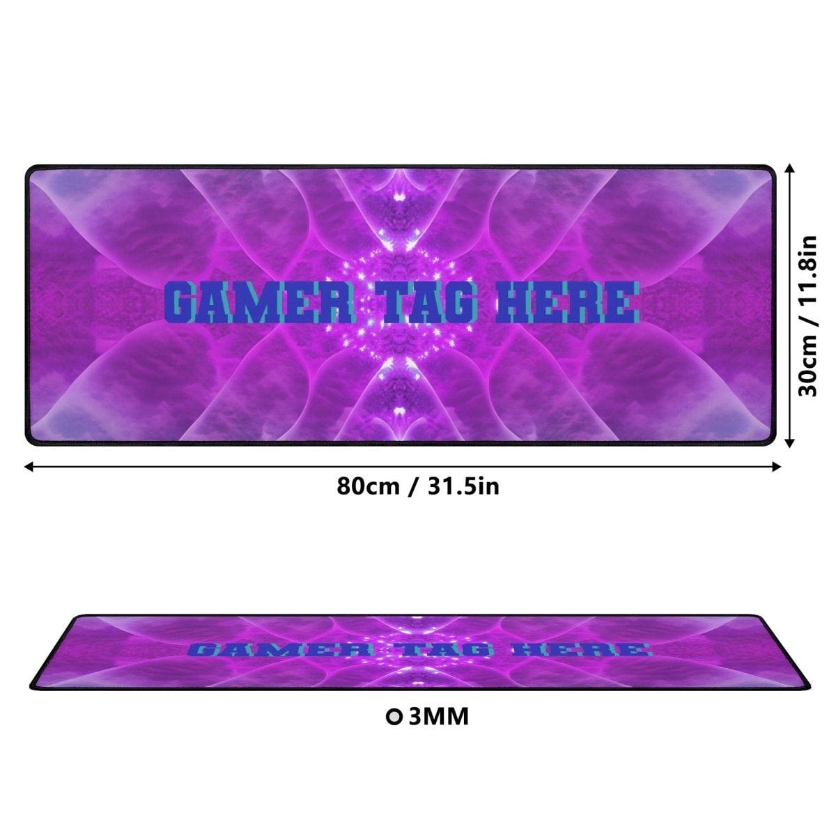 Purple Gaming Mouse Pad - Iron Phoenix GHG