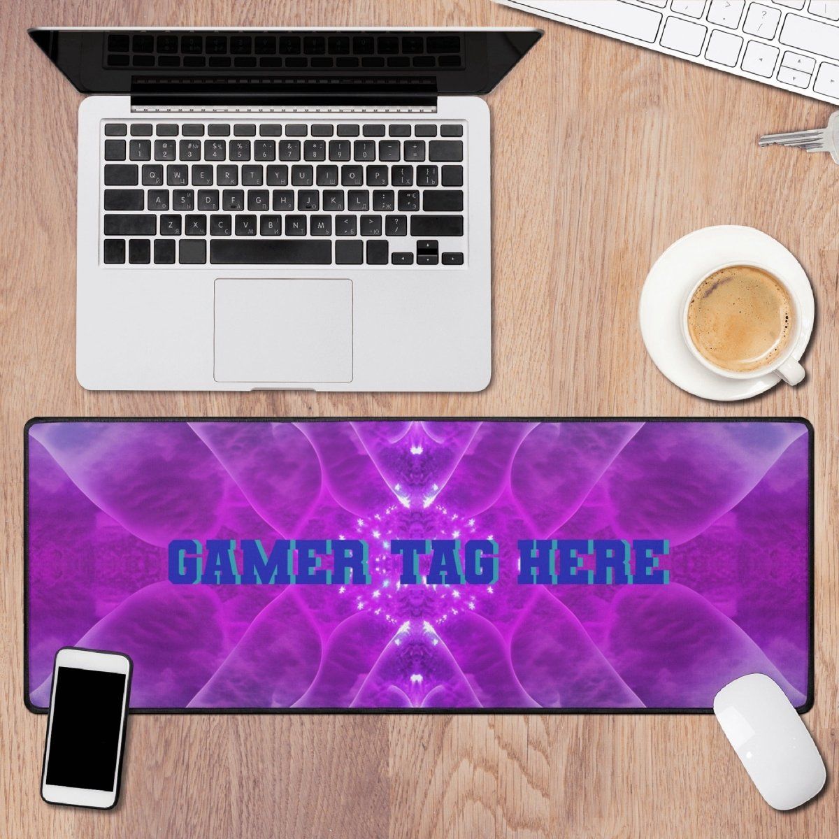 Purple Gaming Mouse Pad - Iron Phoenix GHG