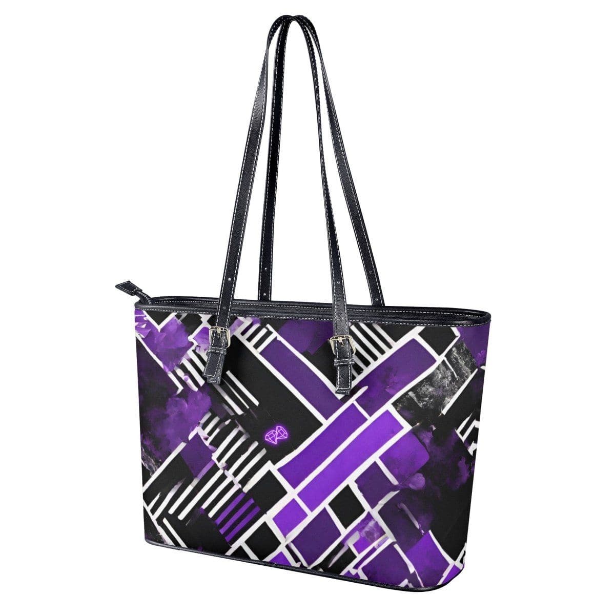 Purple and Black Tote Bag - Iron Phoenix GHG