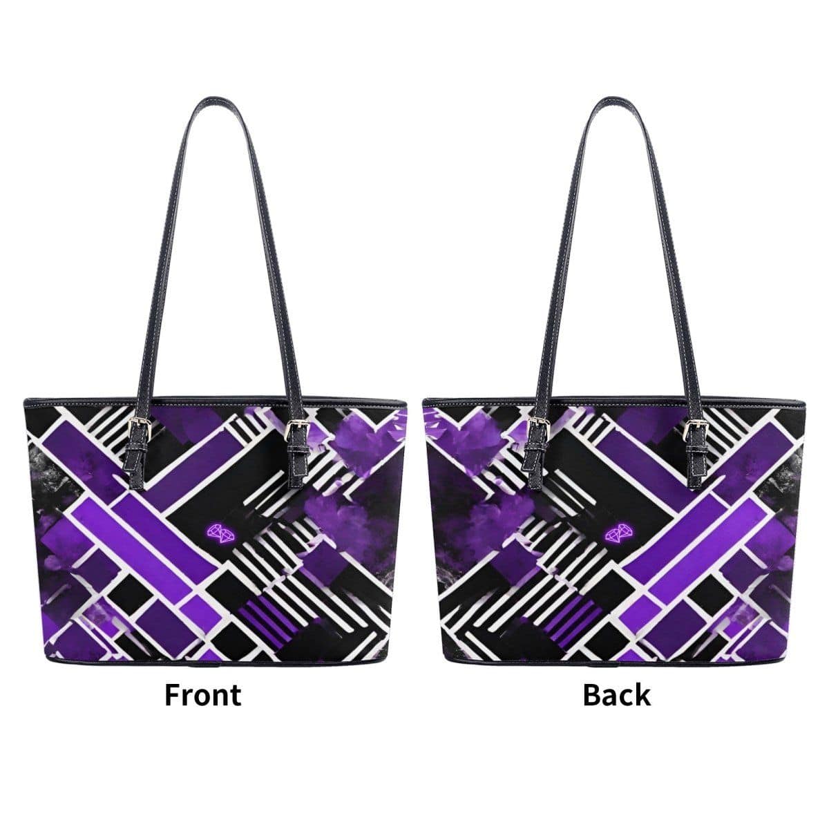 Purple and Black Tote Bag - Iron Phoenix GHG