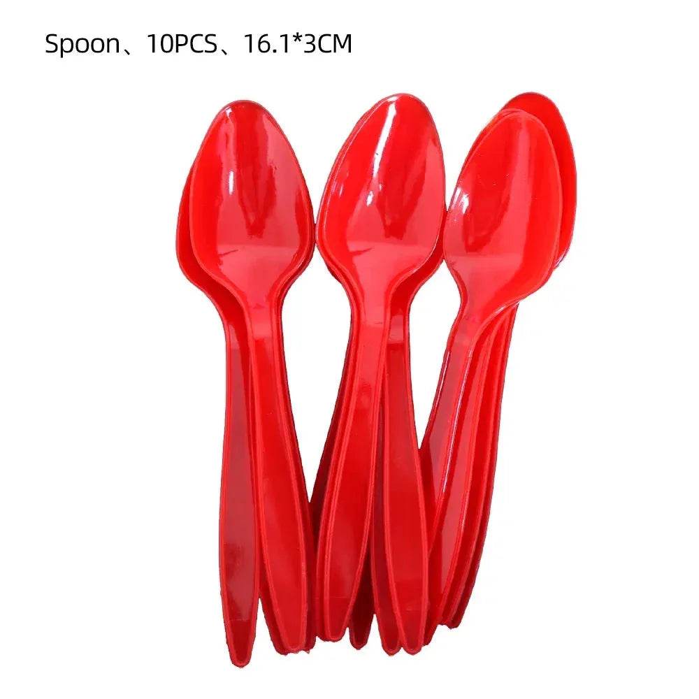 Party Set - Red Dot Disposable Cups & Napkins - Iron Phoenix GHG