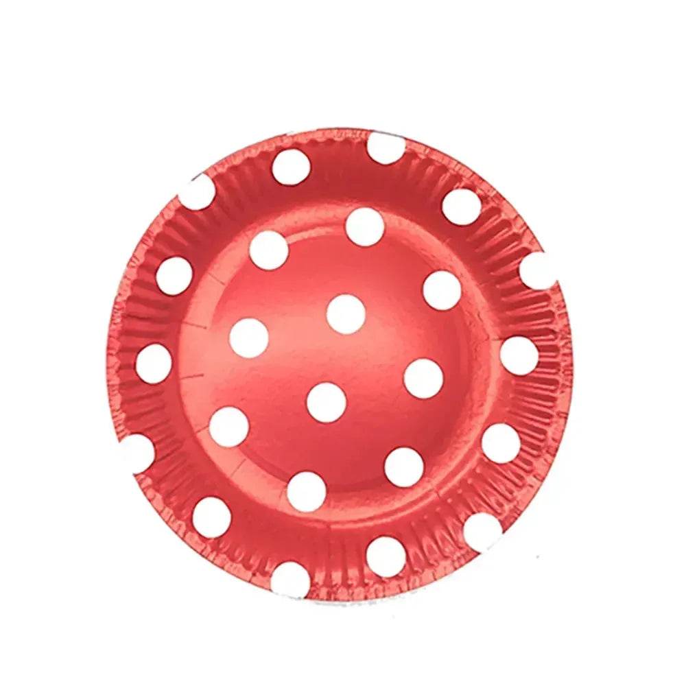 Party Set - Red Dot Disposable Cups & Napkins - Iron Phoenix GHG