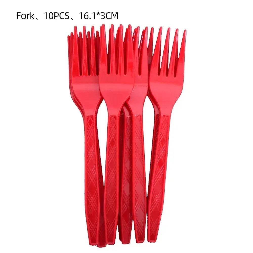 Party Set - Red Dot Disposable Cups & Napkins - Iron Phoenix GHG