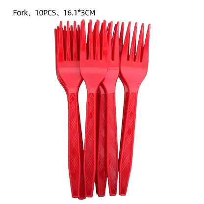 Party Set - Red Dot Disposable Cups & Napkins - Iron Phoenix GHG